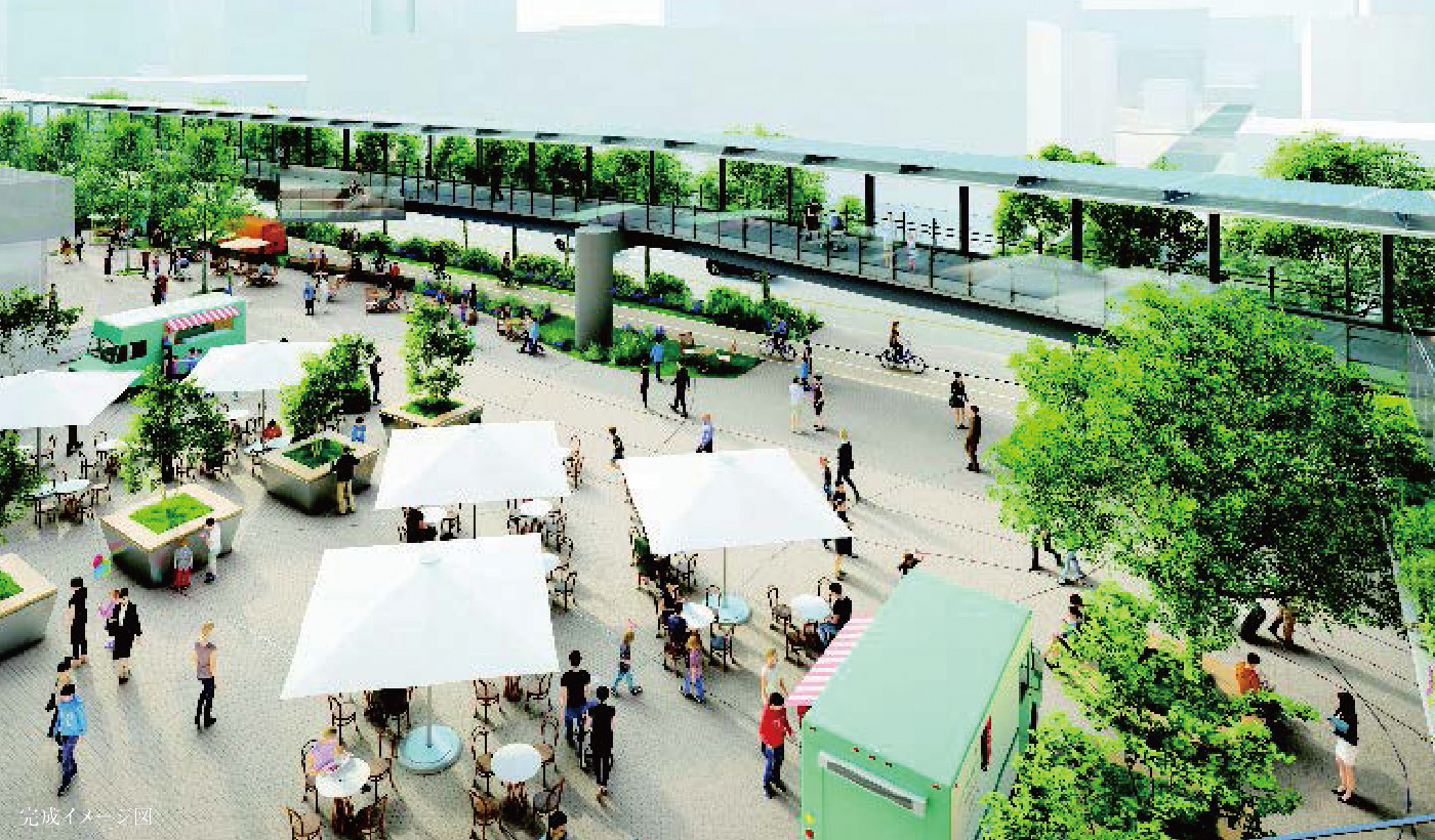 船堀駅北口駅前広場イメージ