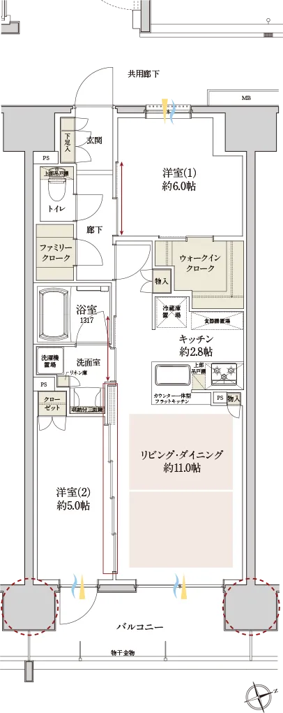 Btype間取図